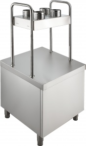 ПРИЛАВОК ДЛЯ ПОДНОСОВ И СТОЛОВЫХ ПРИБОРОВ ПП-1-6/7СН